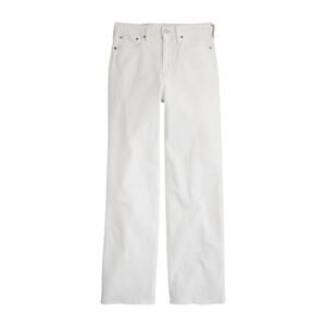 J.Crew Women's Slim Wide-Leg White Jeans High Rise Denim Size 30 New